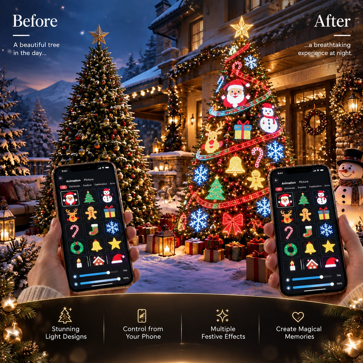MIMIRGB® - Smart Animated Christmas Tree Lights
