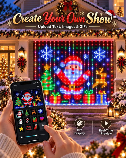 MIMIRGB® Curtain lights with APP Control, Music Sync, DIY Window Hanging Decor