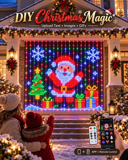 MIMIRGB® Curtain lights with APP Control, Music Sync, DIY Window Hanging Decor
