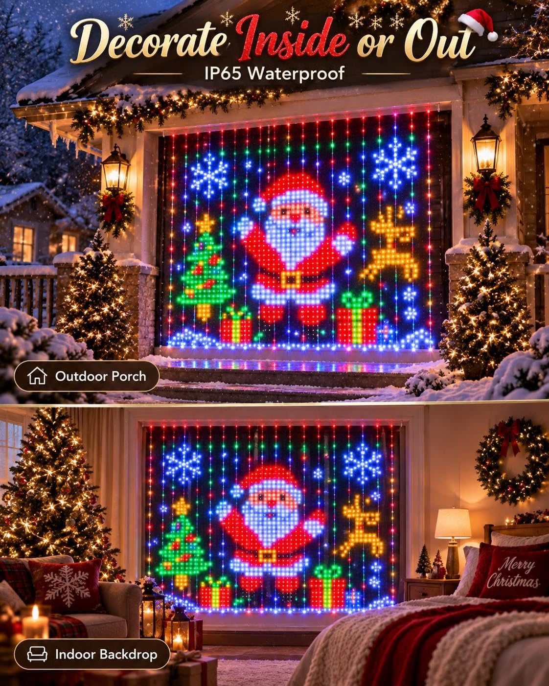 MIMIRGB® Curtain lights with APP Control, Music Sync, DIY Window Hanging Decor