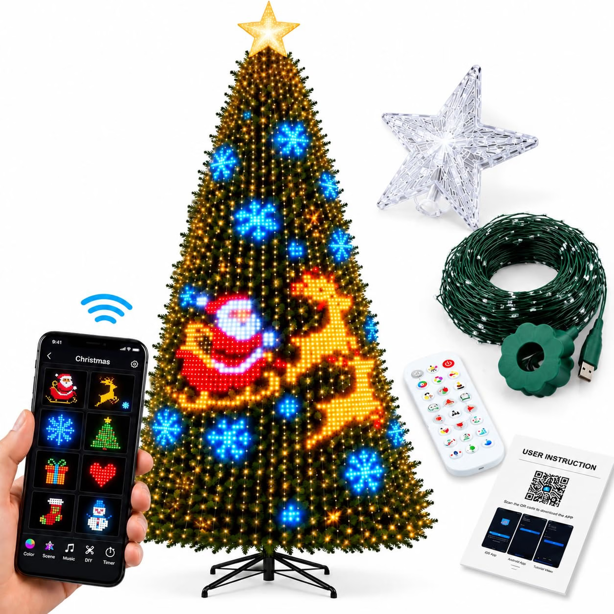 MIMIRGB® - Smart Animated Christmas Tree Lights